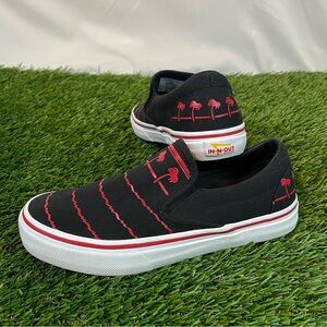 LTD Rare In-N-Out Black and Red Drink Cup Shoes/ Pray Hard Pattern Womens 8.5